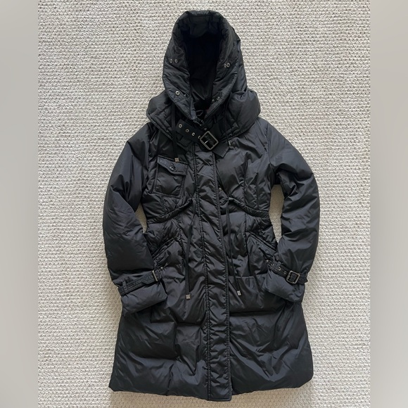 Moncler Black Hooded Puffer Jacket - Picture 1 of 13